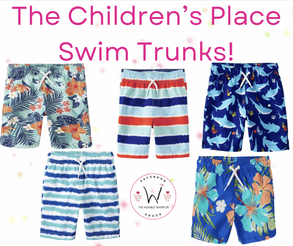 Children’s Place Boys’ and Toddler Swim Trunks!